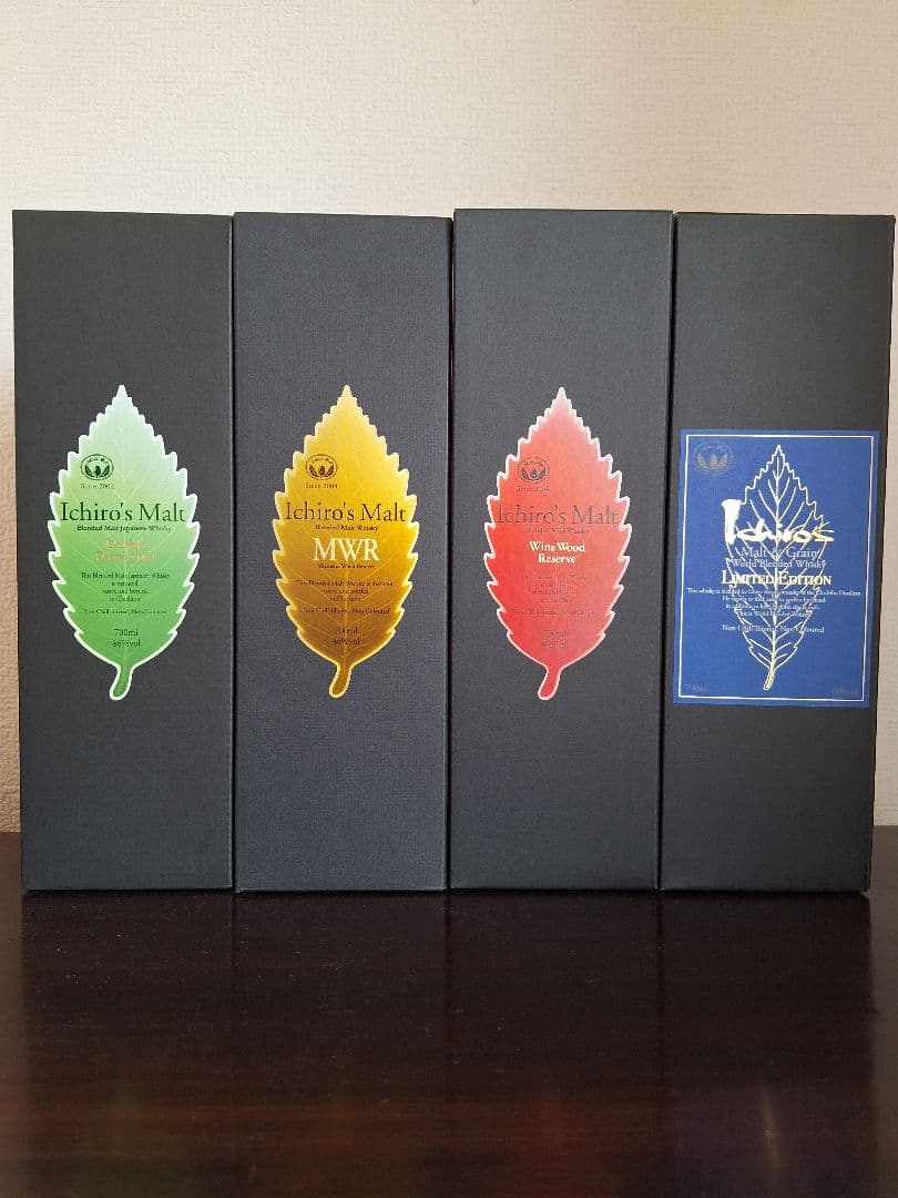 イチローズモルト リーフラベル ４本セット新品箱付き