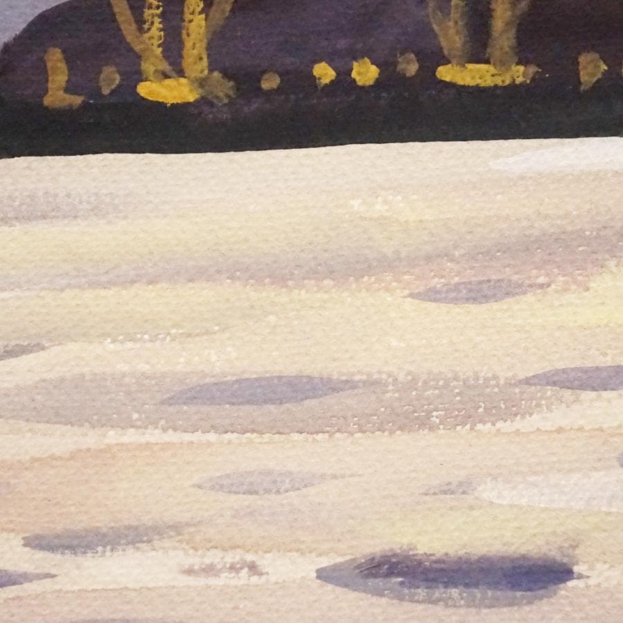 作者不詳 日本画 水彩画 風景画 絵画 肉筆 額装 美術品