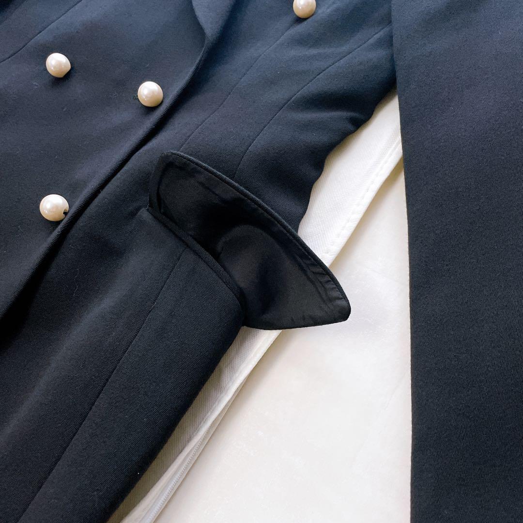 未使用品✨マディソンブルー パールボタン ダブルチェスターコート ブラック XS