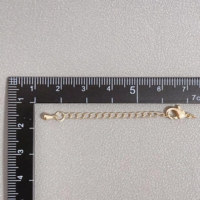 高品質　14kgf アジャスターチェーン　しずく　カニカン　50本　延長チェーン