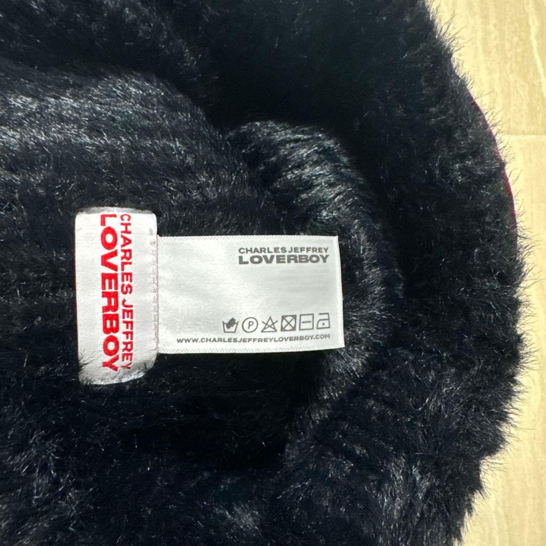 美品 CHARLES JEFFREY LOVERBOY ファーニット帽 猫耳