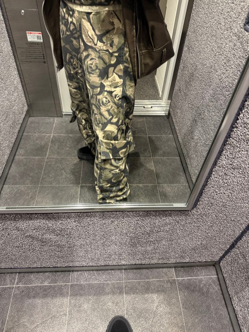 Open yy カモフラージュ カーゴパンツ