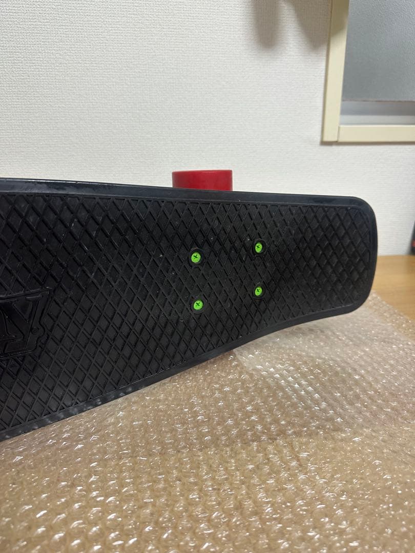 早い者勝ち ペニースケートボード ブラック ラスタカラー 27inch