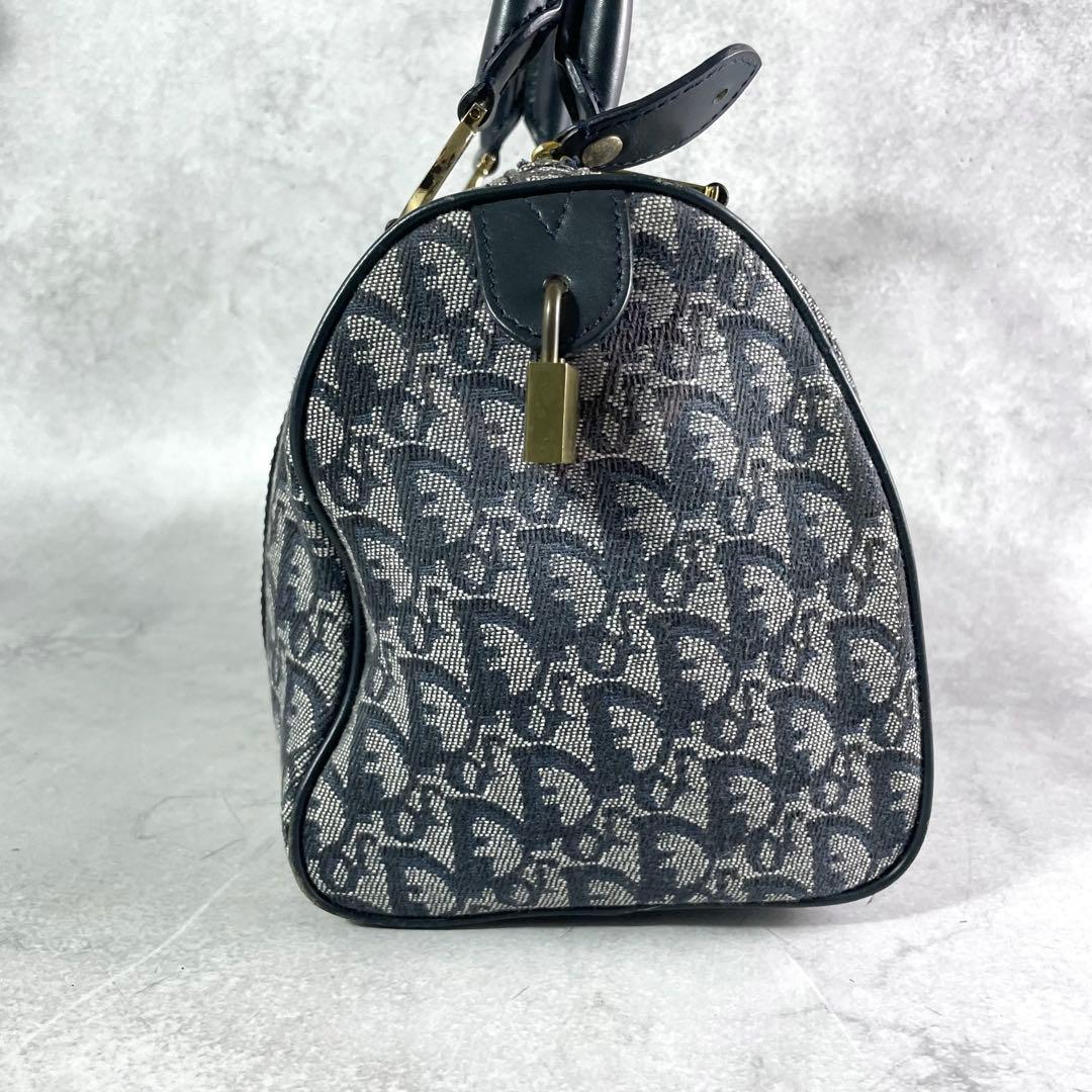 入手困難✨ クリスチャンディオール トロッター柄 ミニボストンバッグ ネイビー