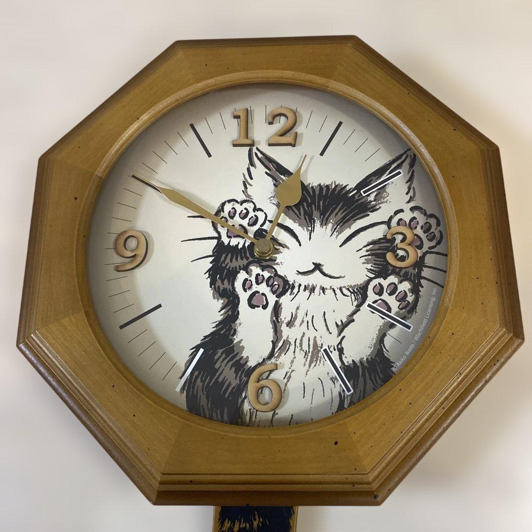 わちふぃーるど ダヤン　美品　にゃんキューテイル 振り子時計　※希少品