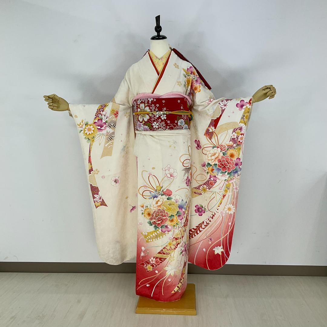 cocco☆プロフ必読　お振袖フルセット　7点セット　正絹　美品