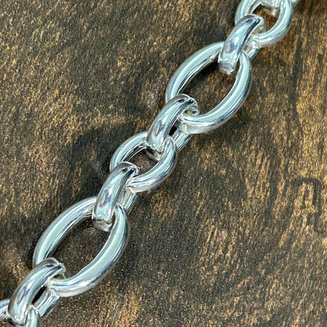 希少 ヴィンテージメキシカンジュエリー シルバー チェーン ブレスレット 925