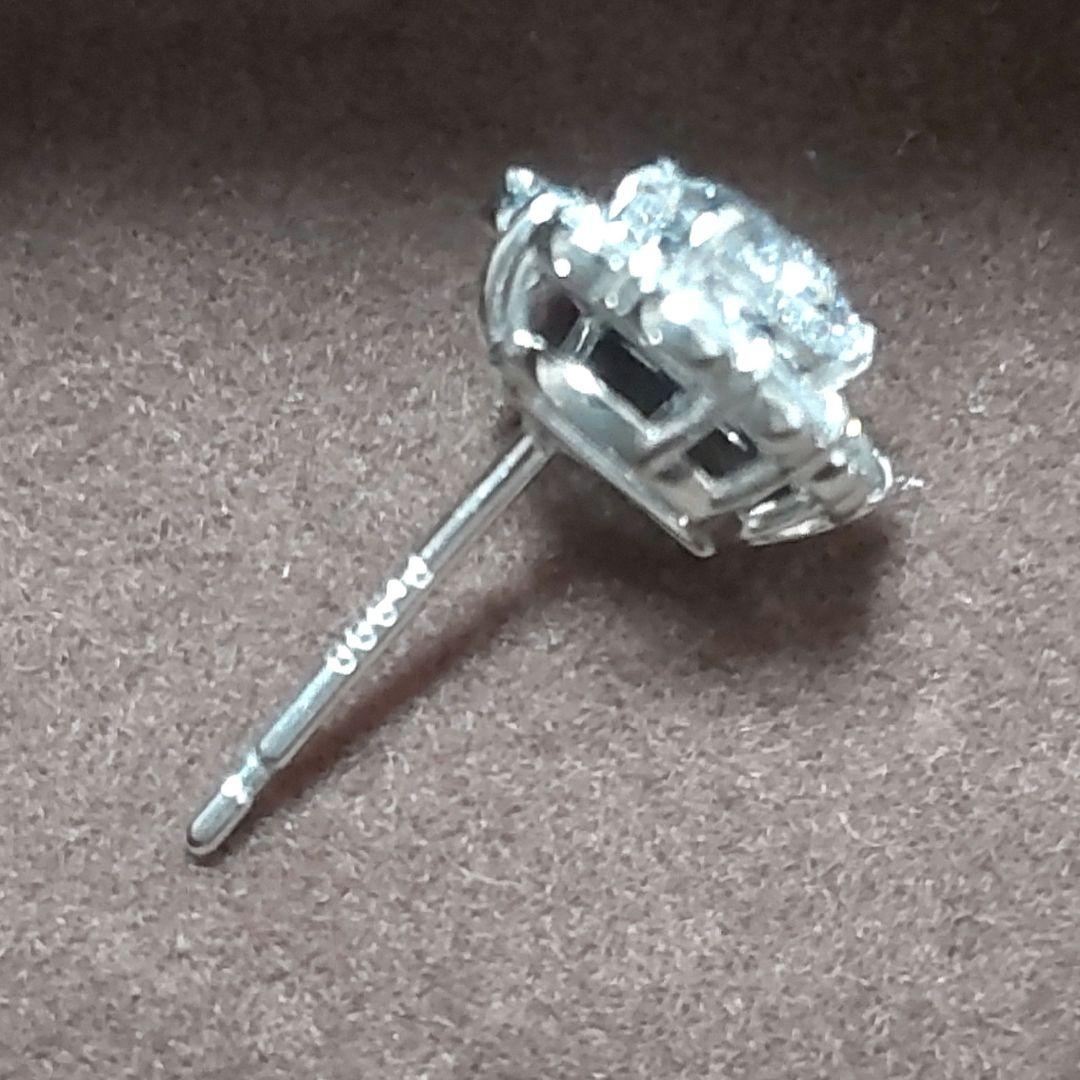 Marry　天然ダイヤモンド　ハートシェイプ　ピアス　pt900