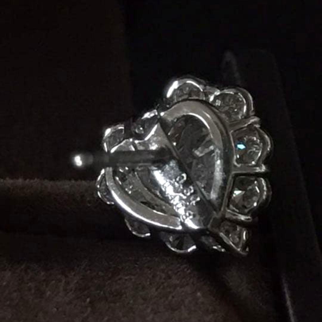 Marry　天然ダイヤモンド　ハートシェイプ　ピアス　pt900