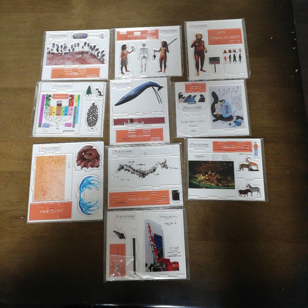 国立科学博物館　オリジナル標本アクリルスタンド全10種セット　コンプリート