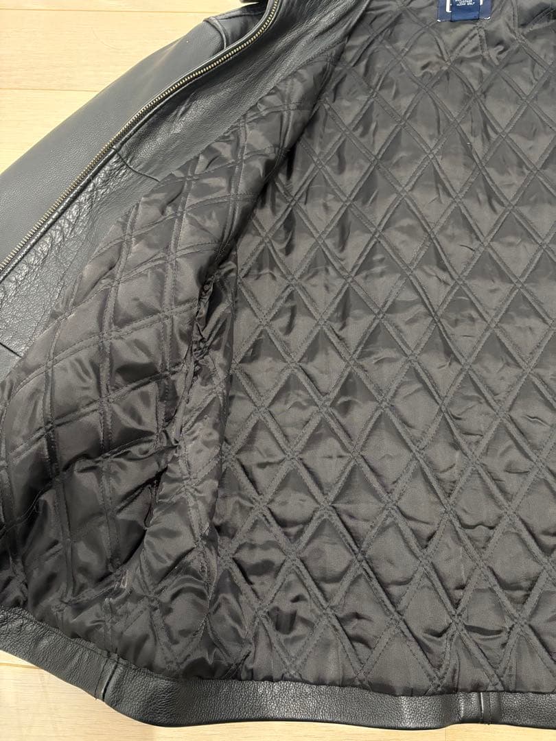 90s OLD GAP LEATHER BLOUSON JACKET S 中綿