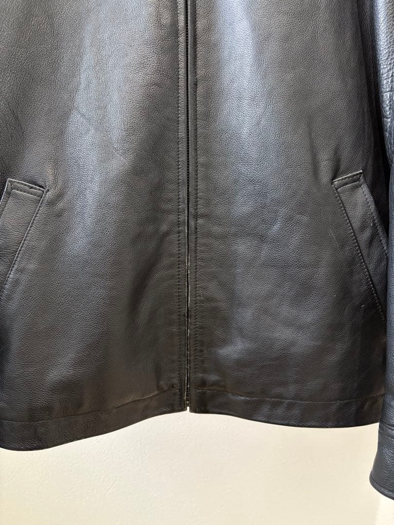 90s OLD GAP LEATHER BLOUSON JACKET S 中綿
