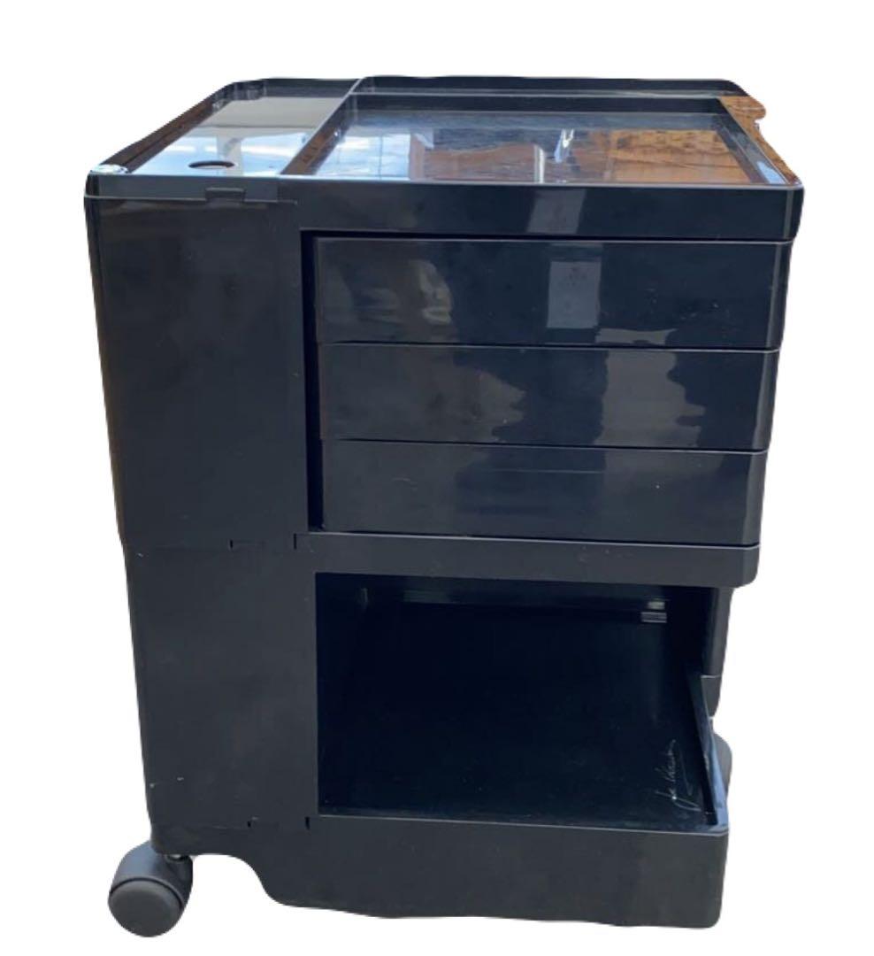 B-LINE ボビーワゴン 2段3トレイ ブラック