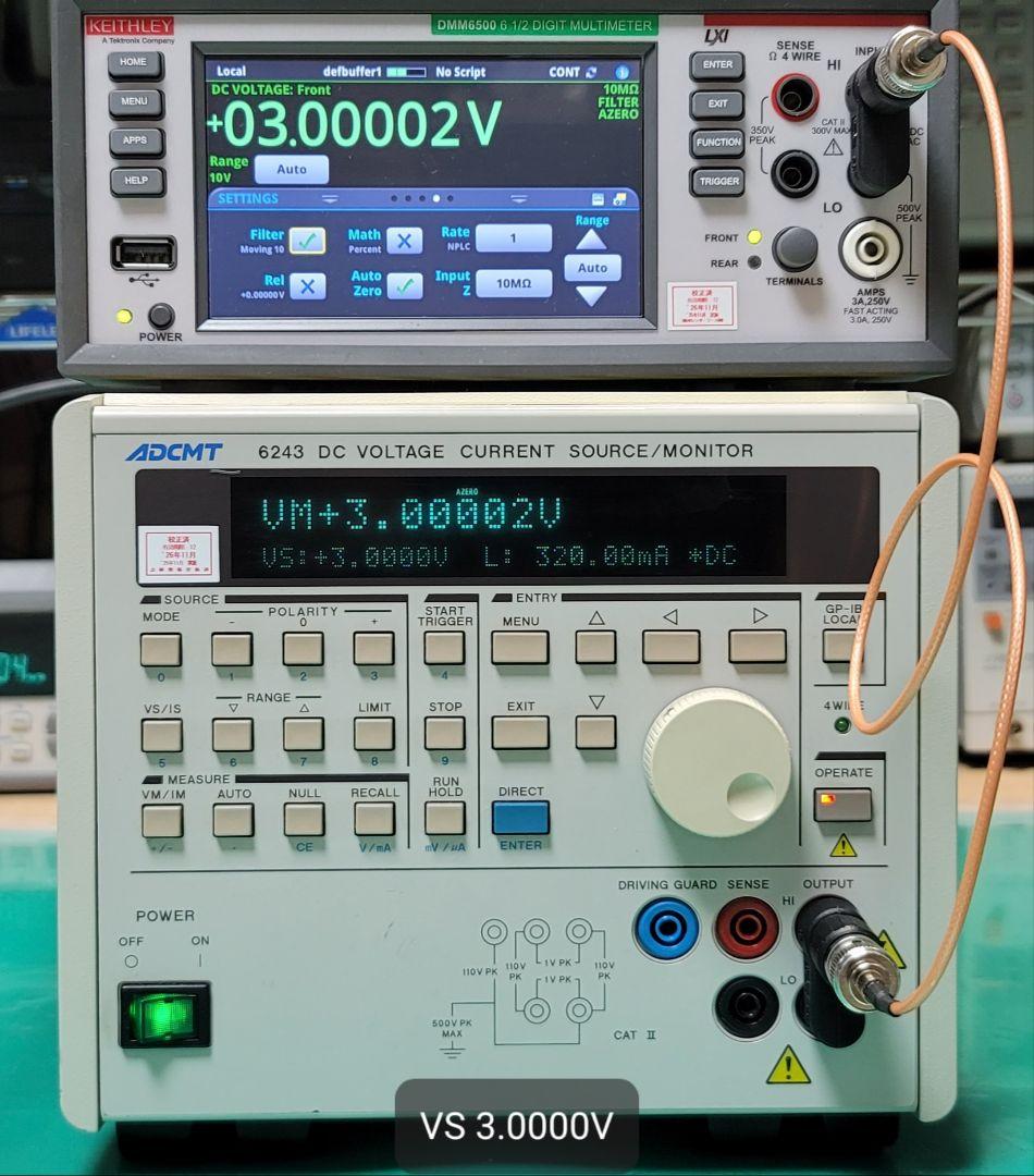 精度良 ADCMT 6243 DC VOLTAGE/CURRENT SOURCE