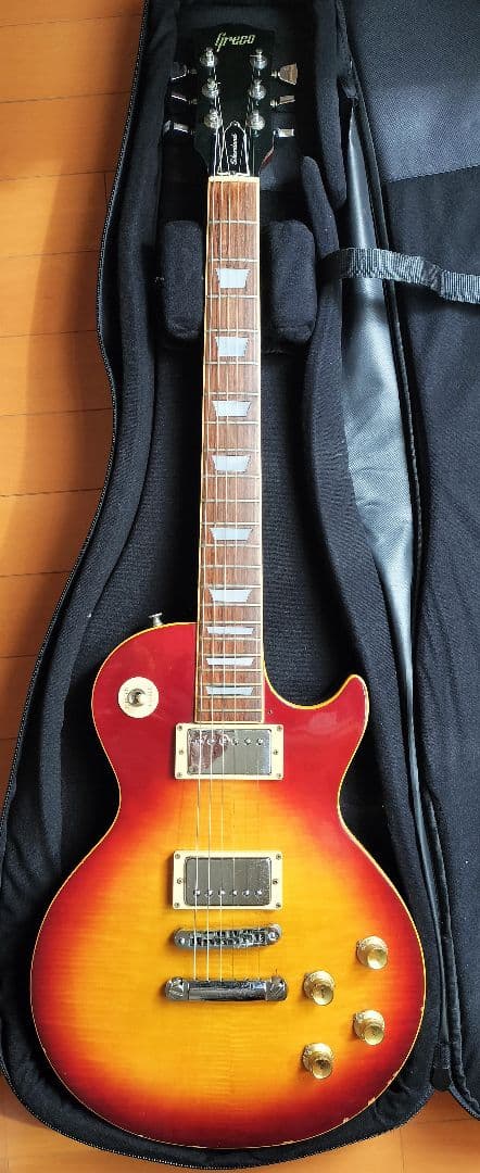 Greco☆’77年製レスポール トラ杢 ほぼオリジナル Tokaiギグバッグ付