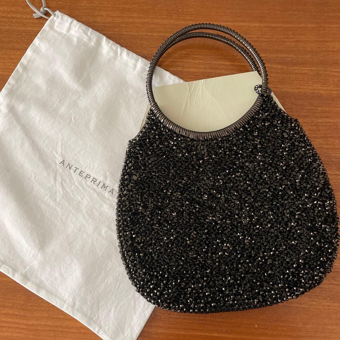 ANTEPRIMA ラウンドワイヤーバッグ 黒