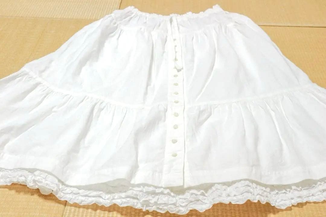 【超美品】ペチスカート重ね風 フレアスカート【PINK HOUSE】