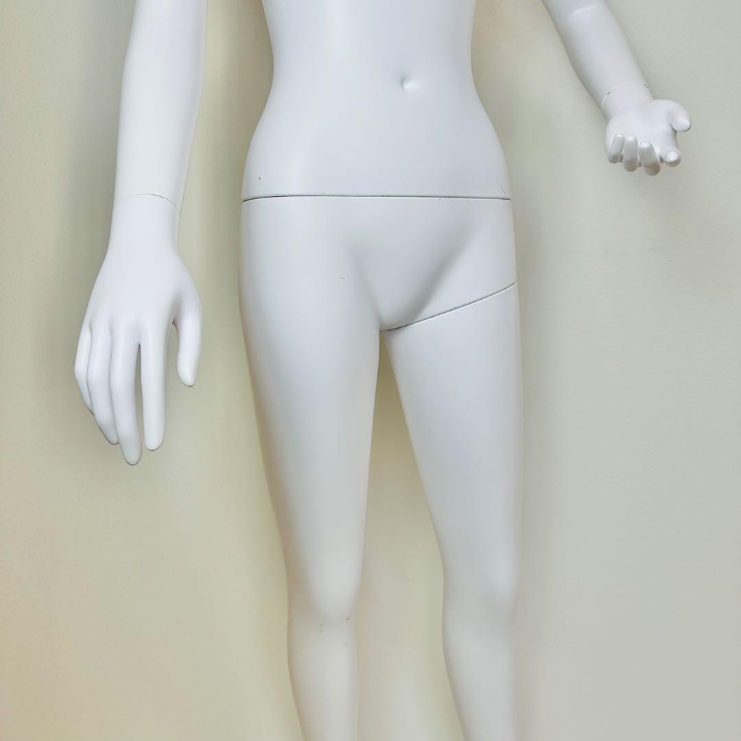パールイデア 全身トルソー マネキン 女性 ホワイトマネキン 土台付き 高さ調