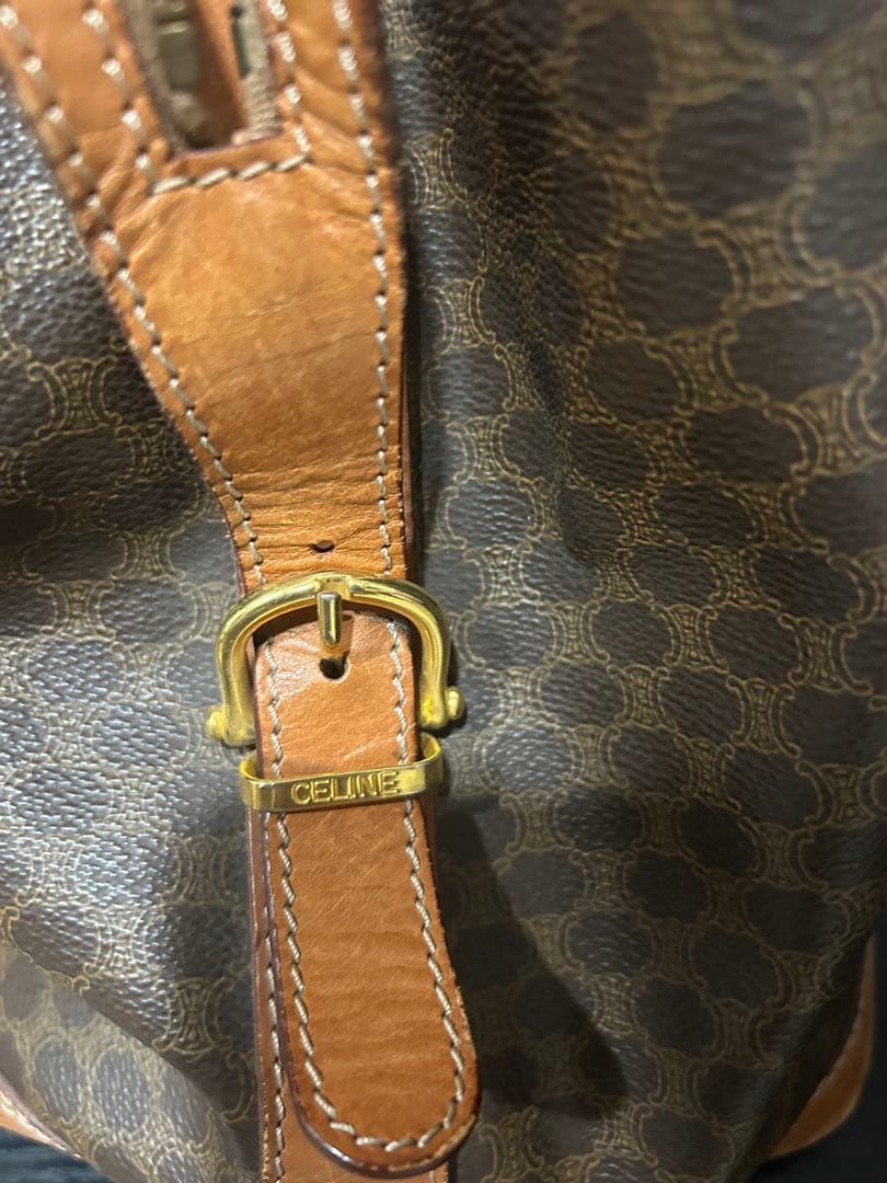 【極希少】セリーヌ マカダム柄 ボストンバッグ ヴィンテージ 大容量