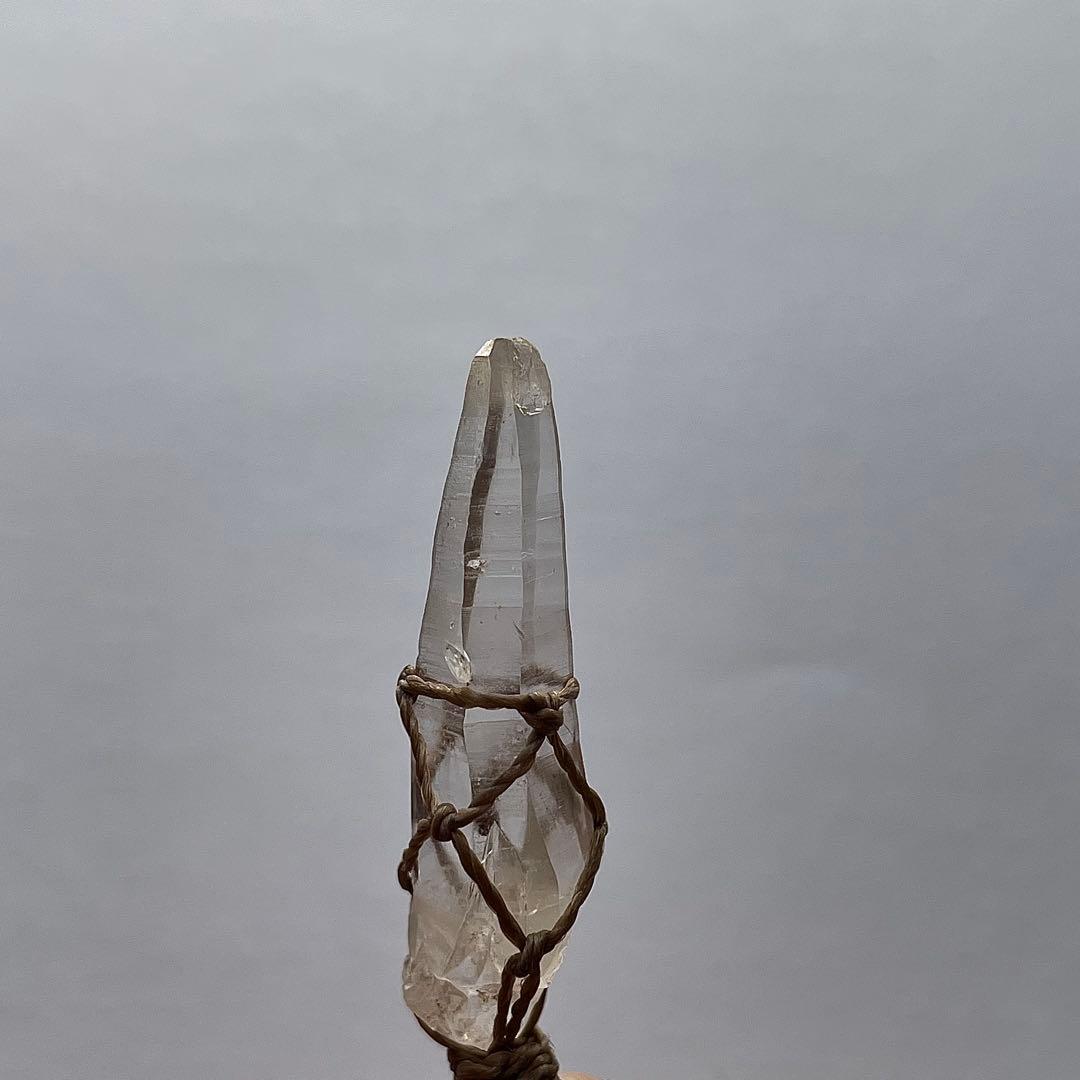 ヒマラヤ水晶 ＊ マクラメペンダント ネックレス 43