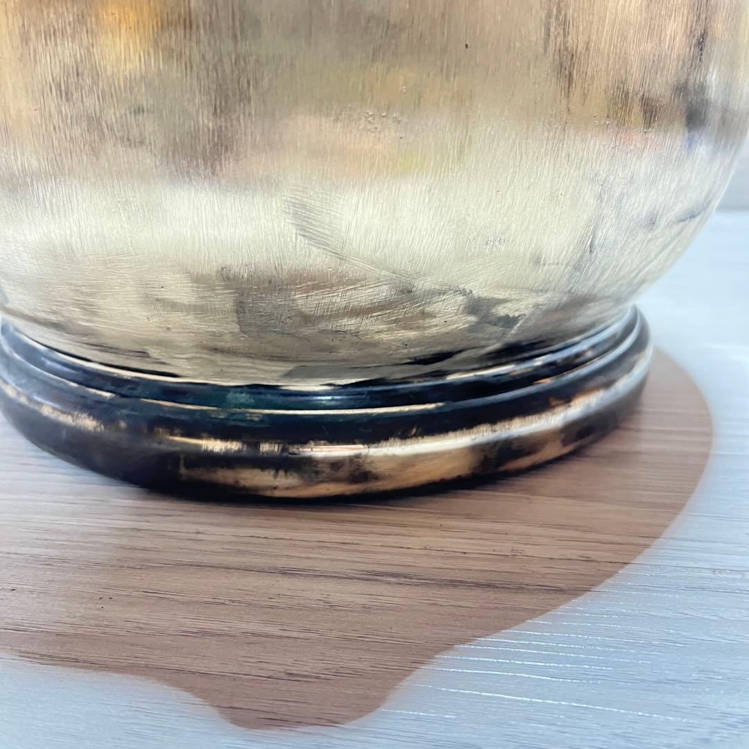 真鍮製　火鉢　獅子頭取手