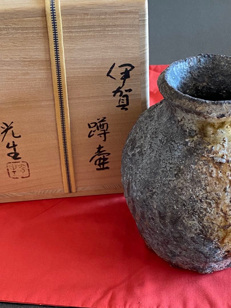 伊賀焼 Iga ware 壺 蹲 うずくまる Jar 谷本光生 R01