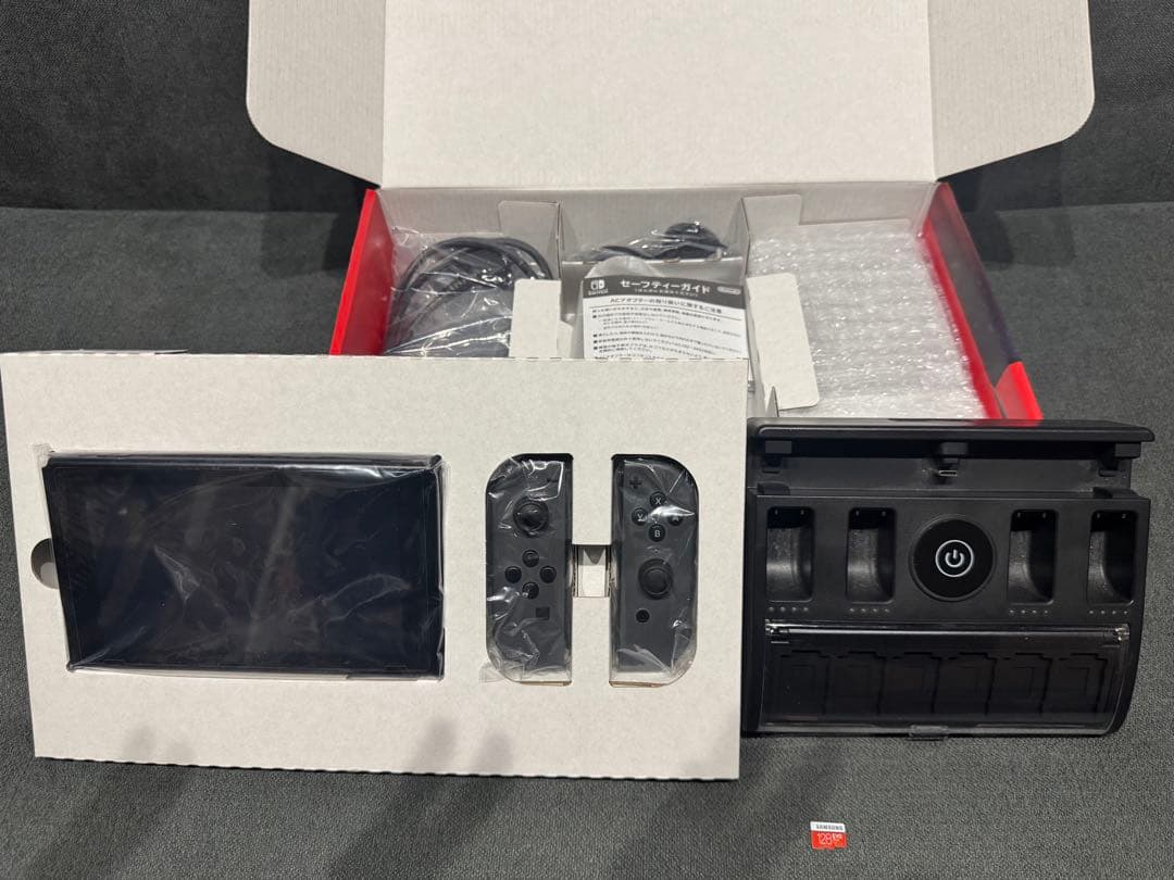 Nintendo switch 本体 グレー 動作確認済み 付属品完備 おまけ有