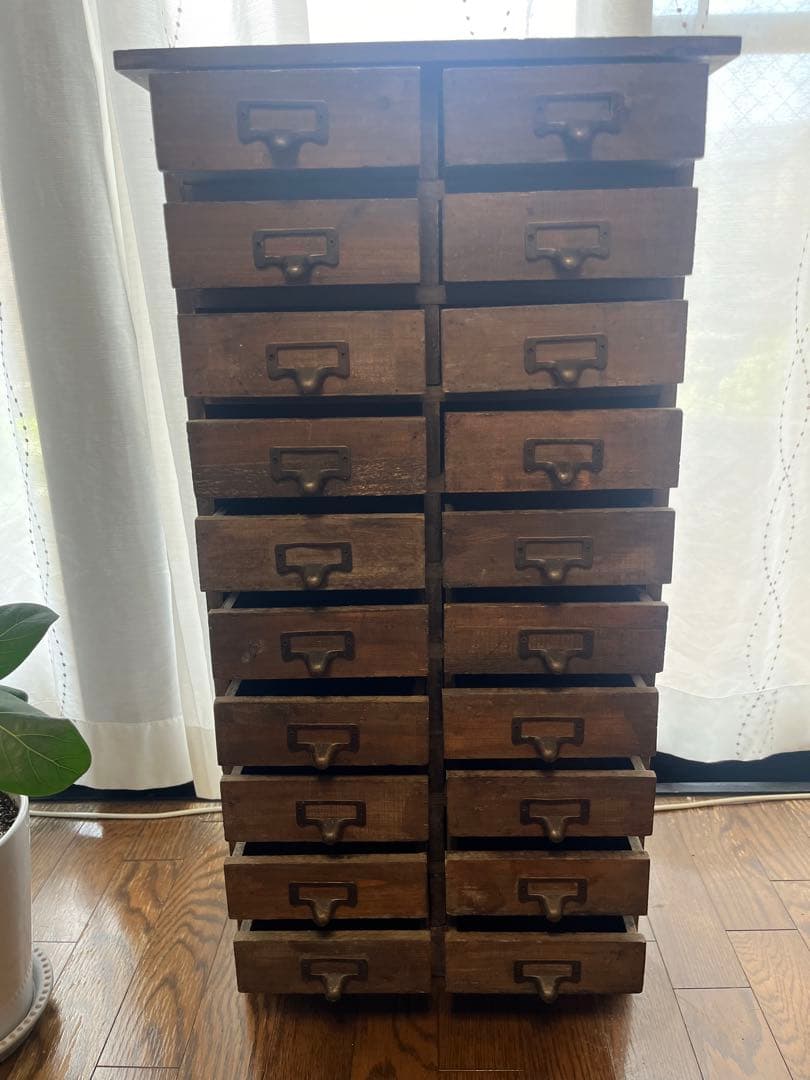 アンティーク　引き出し　チェスト　薬箱　木製　ビンテージ　小物入れ　20杯