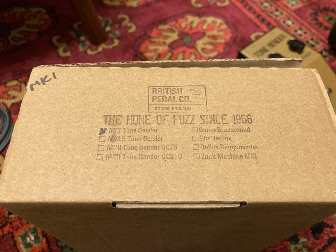 TheBritishPedalCompany Tonebender Mk1 後期