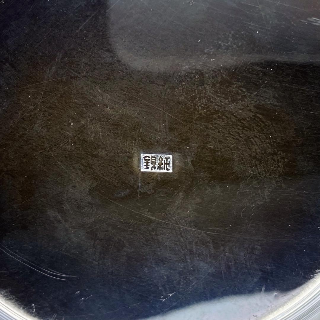 純銀製 ぼうすい 湯沸 糸巻摘 銀瓶 煎茶道具 純銀保証