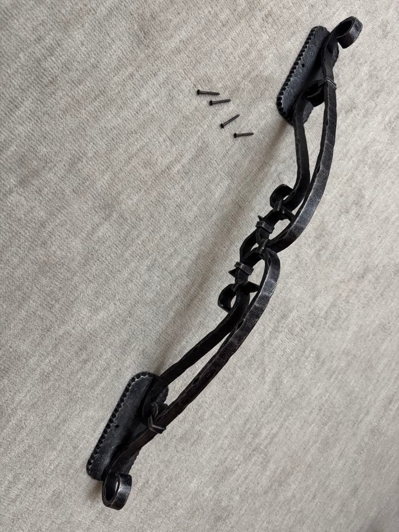 アンティークアイアン風装飾ドアハンドル【希少レア】