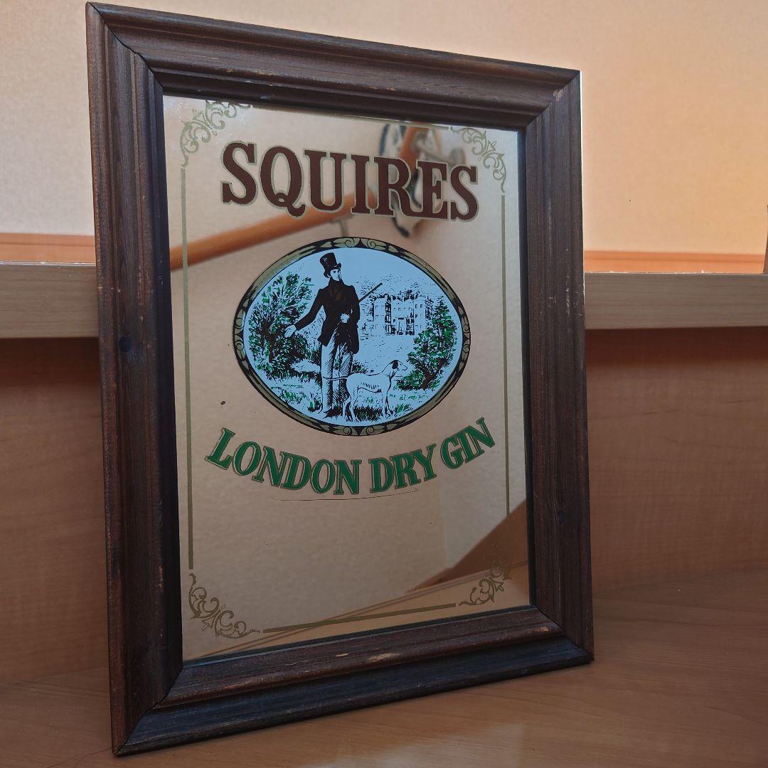 SQUIRES LONDON DRY GIN パブミラー