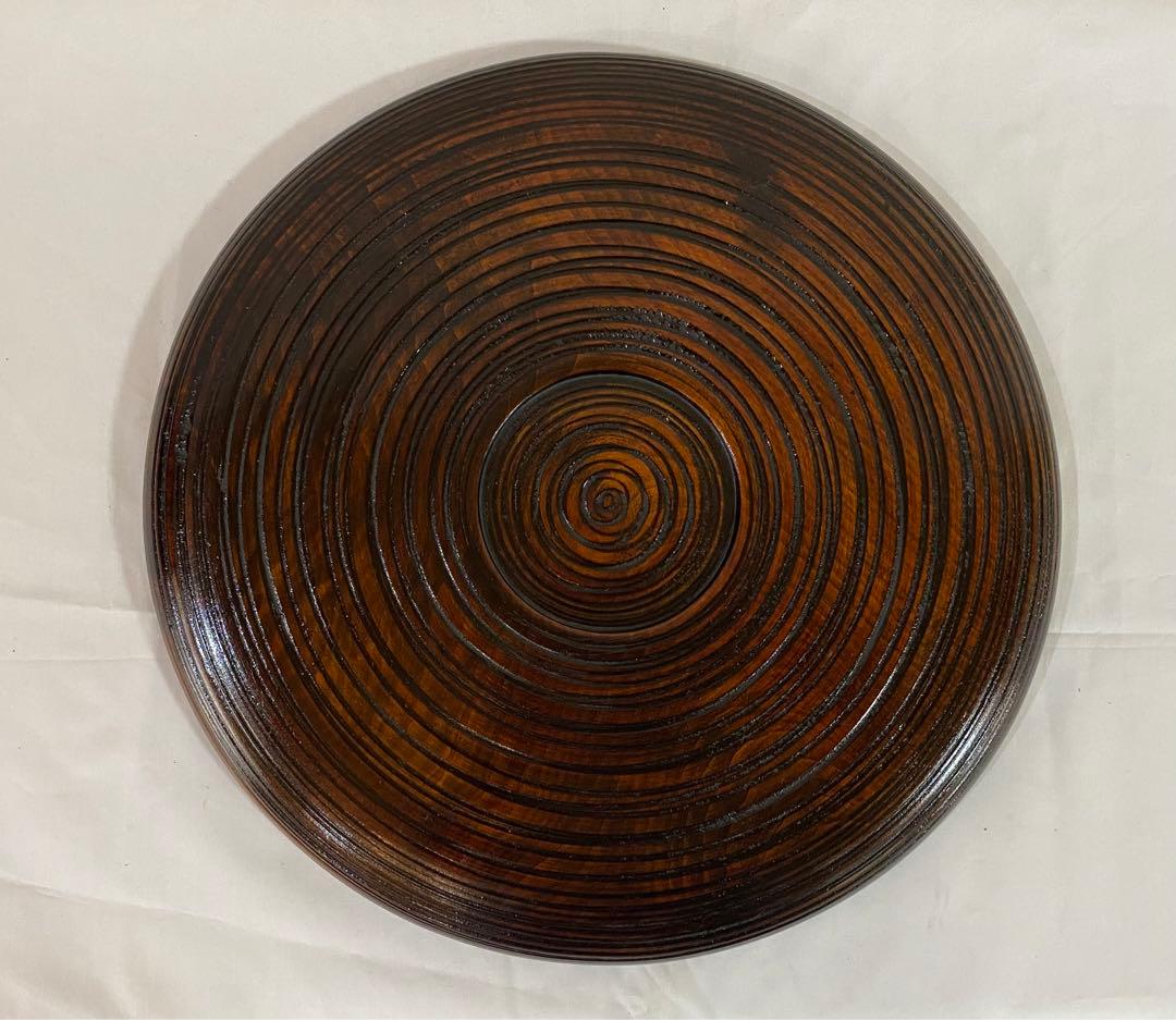 山中塗り　丸盆5枚