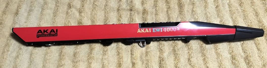 ★値下げしました★AKAI EWI4000s　宮崎さん音源内蔵　自作カラーレッド