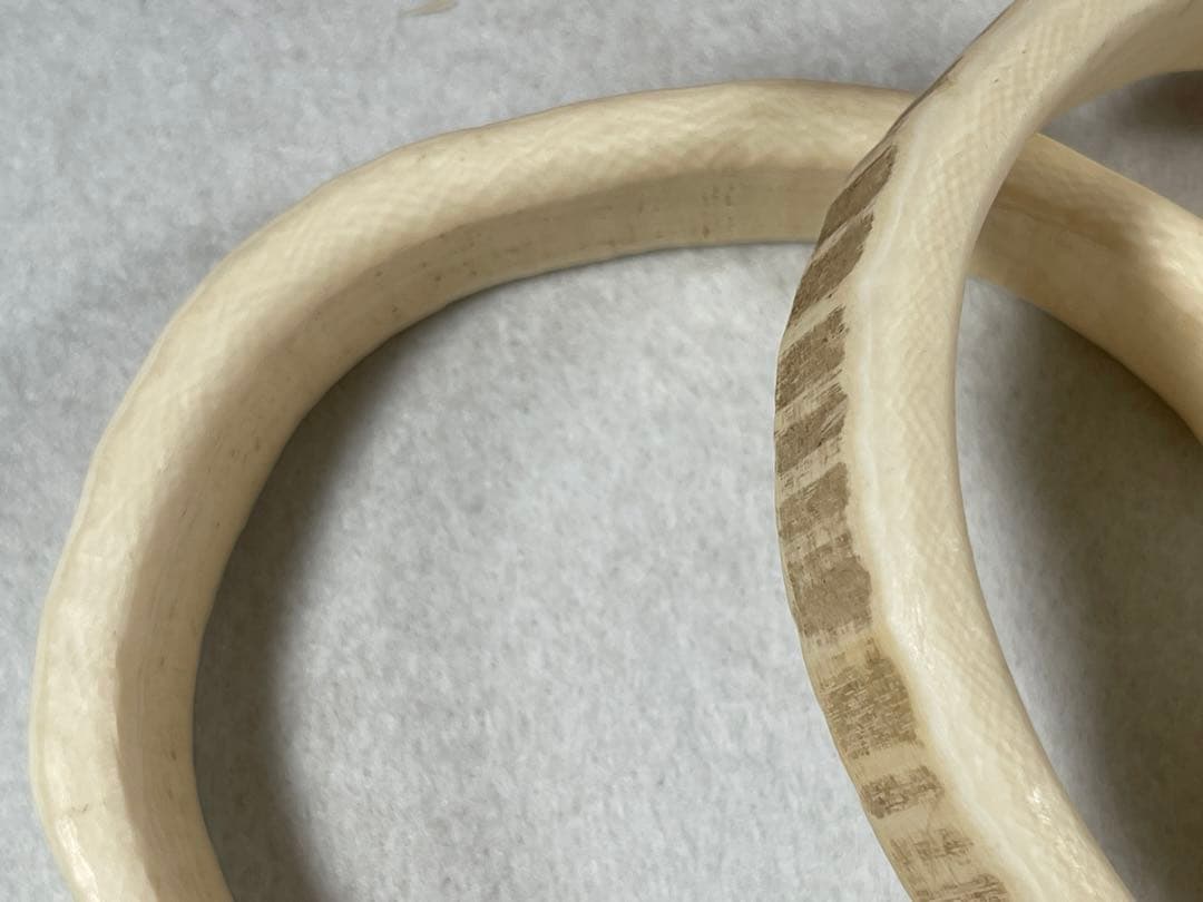 天然素材 重量約150gマンモス 白材 美術品加工素材用 道具用 中古品
