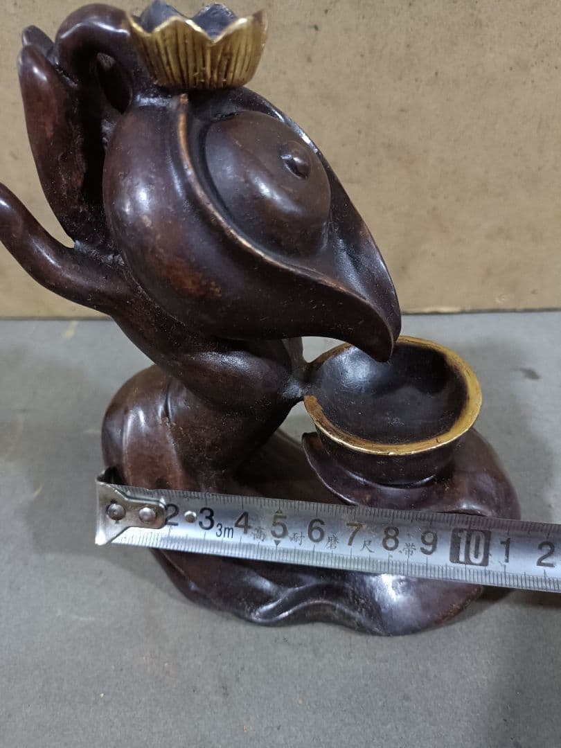 銅器 仏手倒流香 茶台 机 事務室 薫香炉 装飾品 工芸品 置物