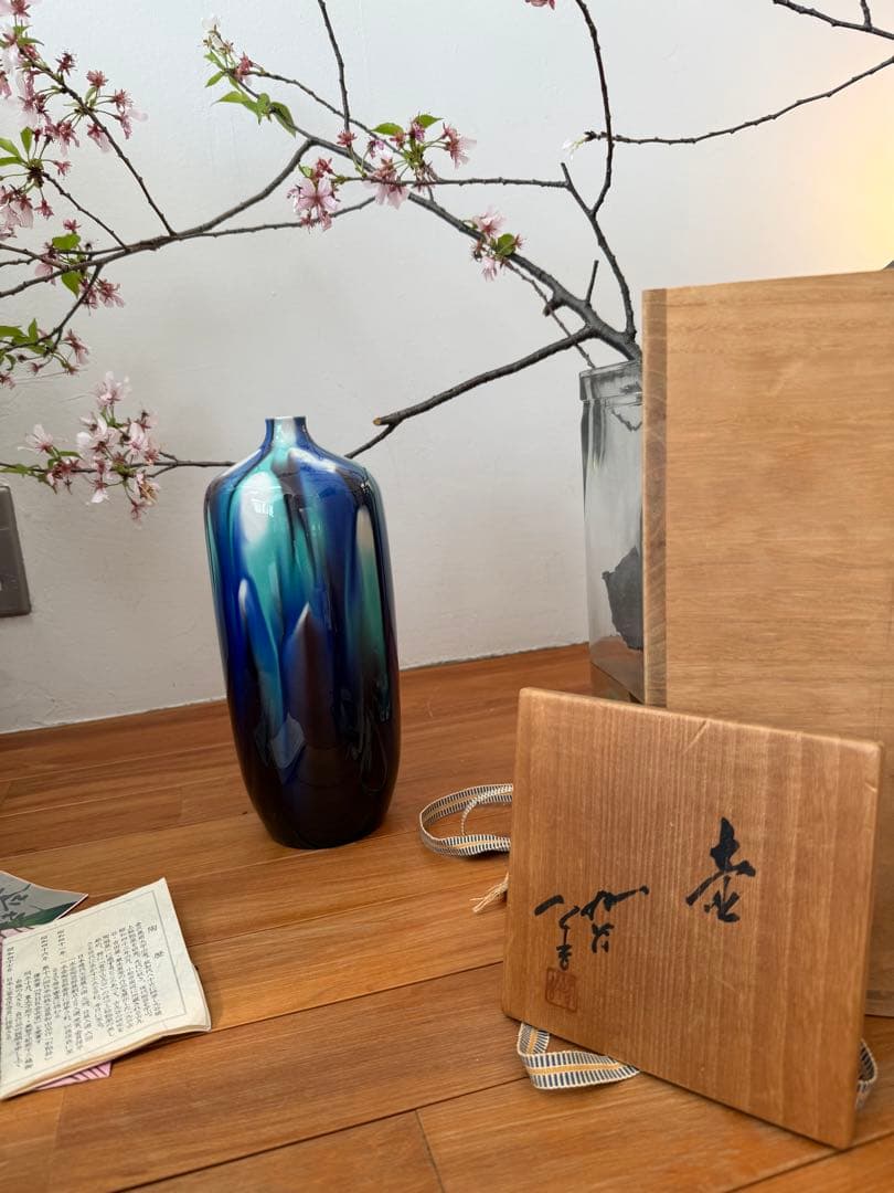 九谷焼 人間国宝 徳田八十吉 燿彩壺30センチ