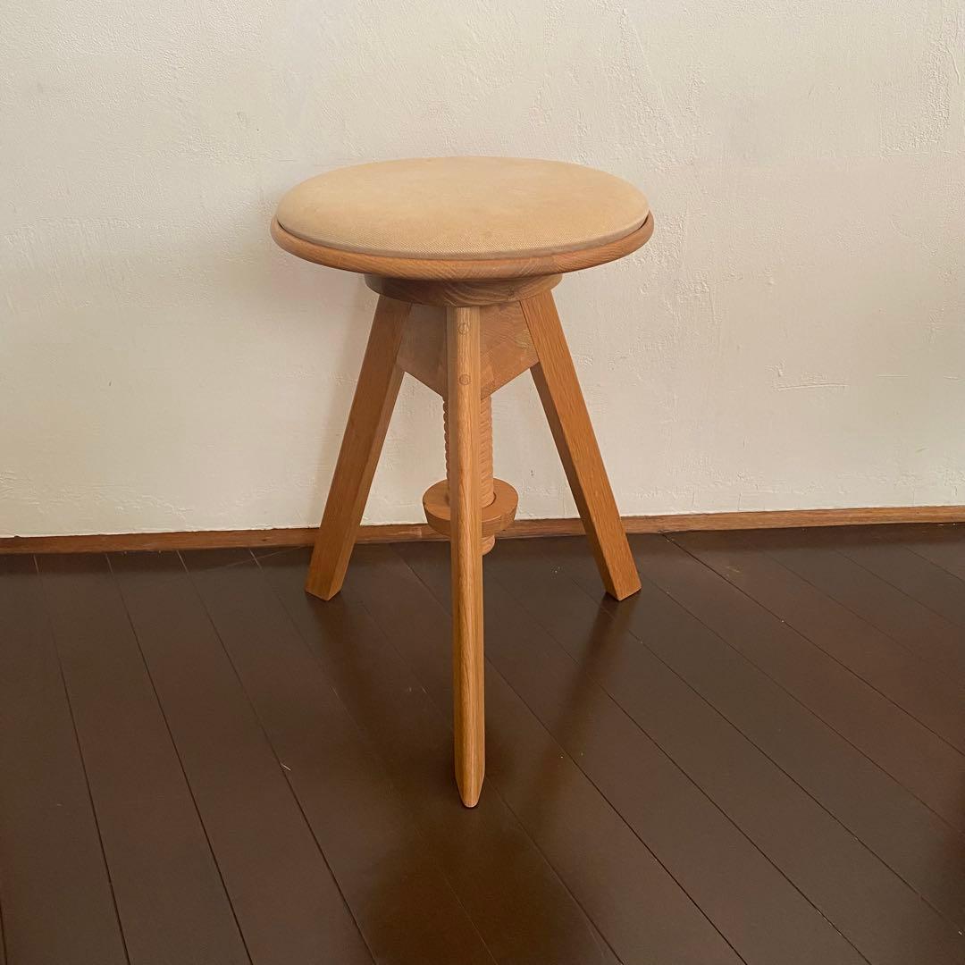 広松木工 ルメスツール オーク材 もう一脚出品中