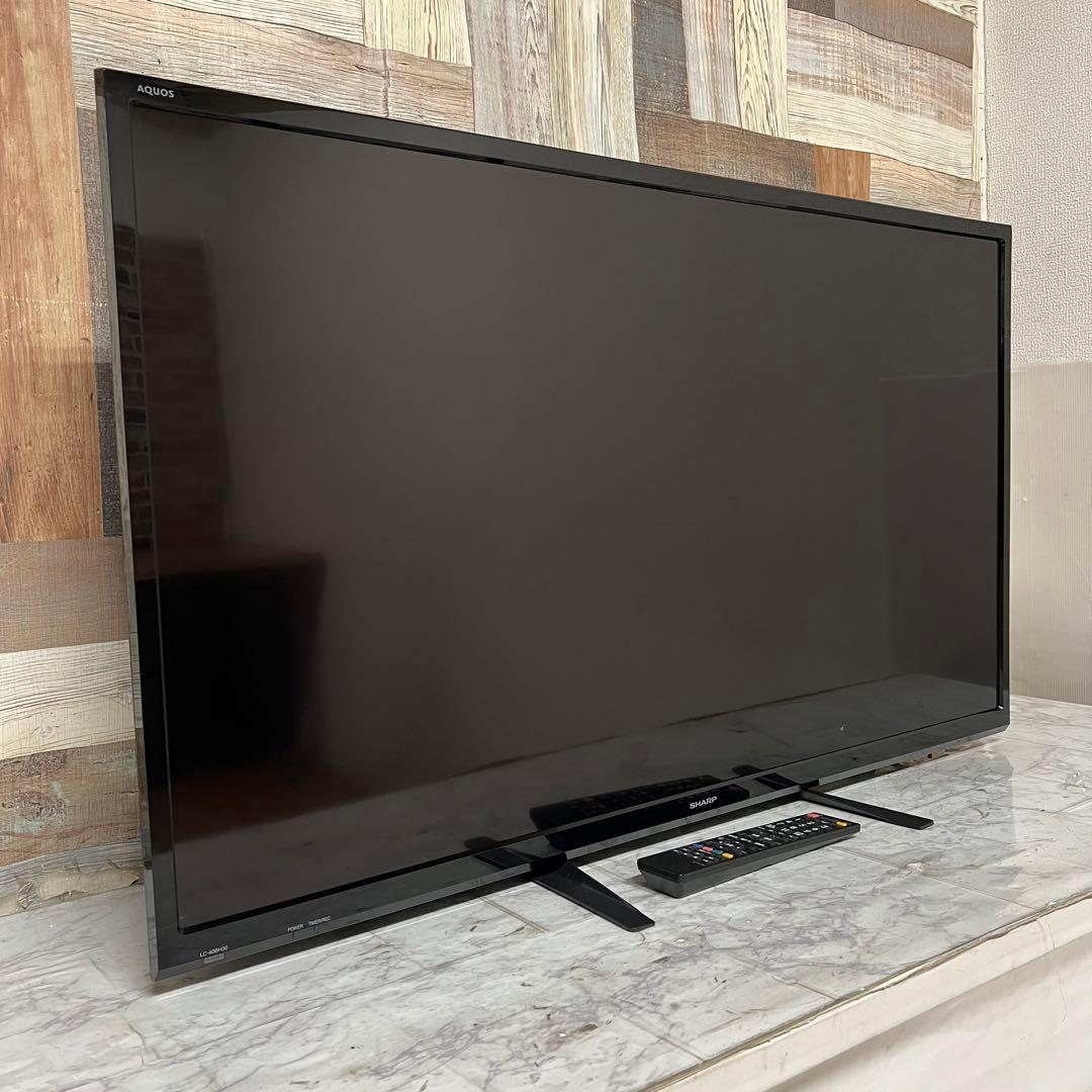 即日受渡❣️全国送料込シャープ 40型テレビ AQUOS 裏録画対応2画面表示