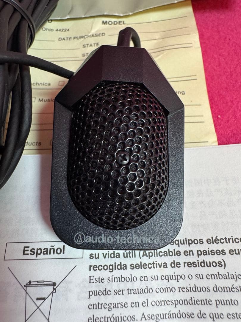 【未使用】audio-technica PRO42 コンデンサバウンダリーマイク