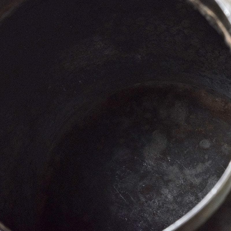 くろむ　古錫　鮎銅銘　大茶壷　茶心壷　重さ約1711ｇ　M　R8997H