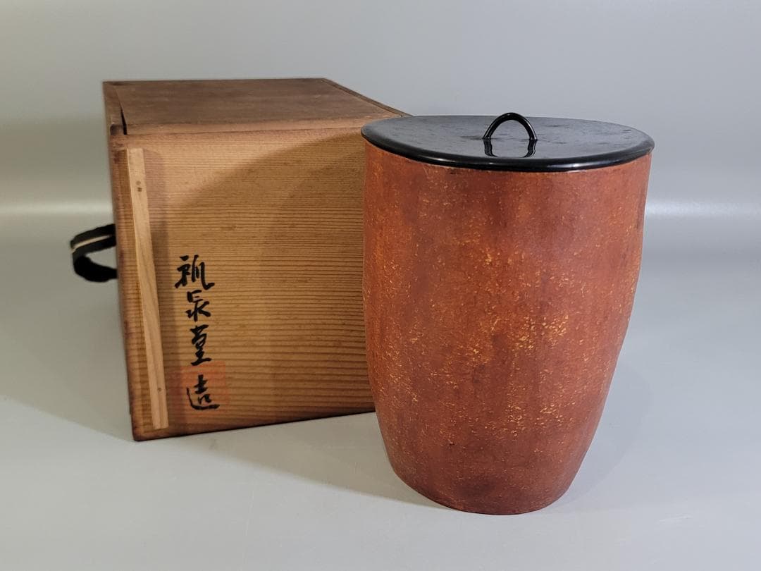 DT351 茶道具 瓢泉堂造 瓢水指 共箱