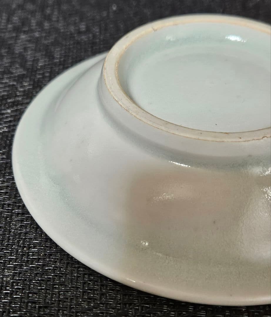 【李朝コレクター放出品❗03.】李朝白磁　分院手　兜皿　小皿　時代産地不明❗