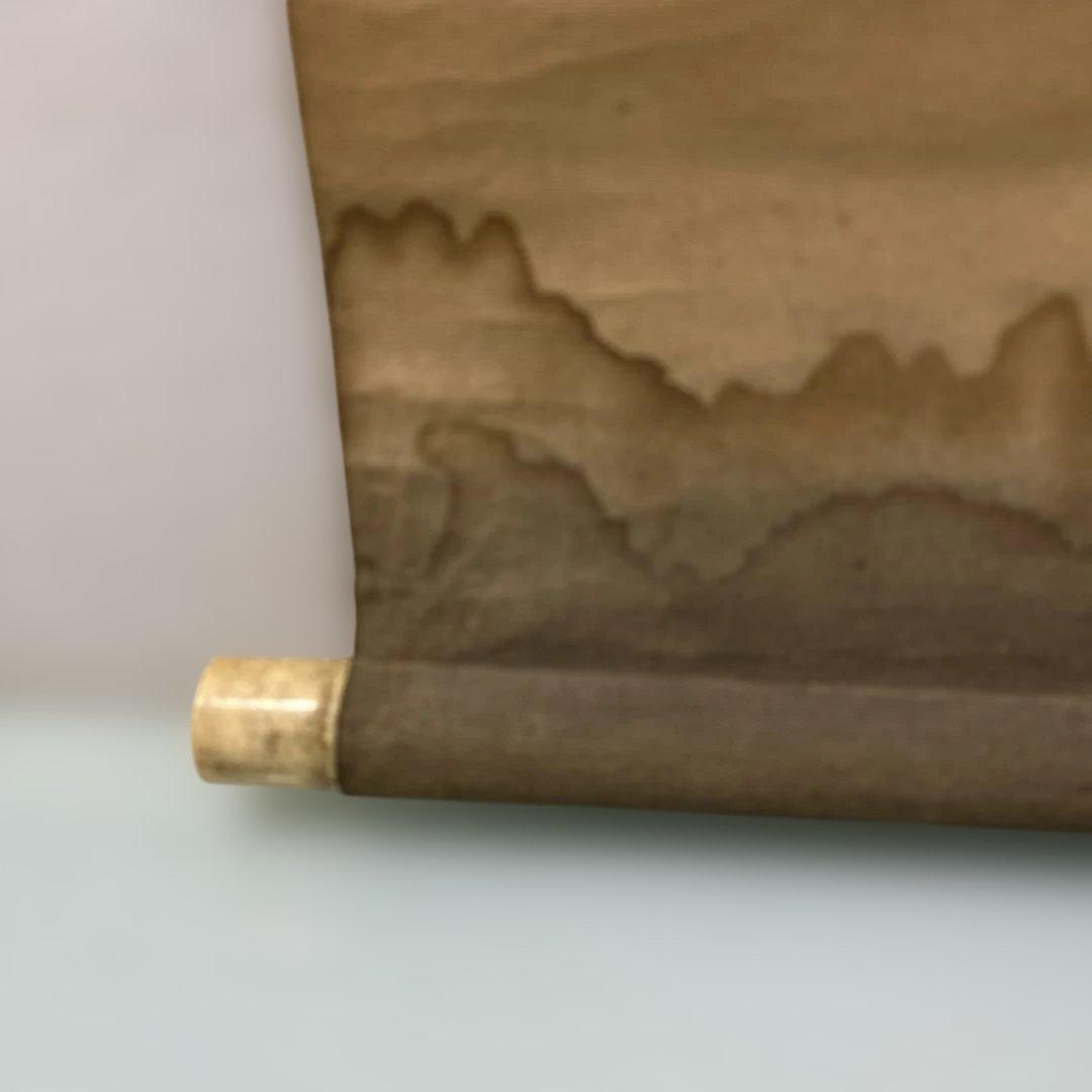 ☆鑑定書付掛け軸　斉藤弓弦筆　養老孝子ノ園☆