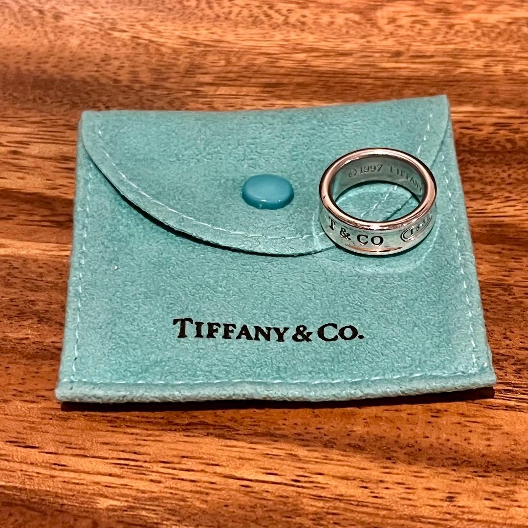 8号オールドティファニー　1837 ミディアムリングTiffany ビンテージ