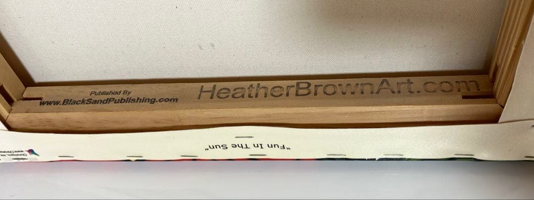 ヘザーブラウン ジクレー キャンパスプリント　【Fan in the sun】