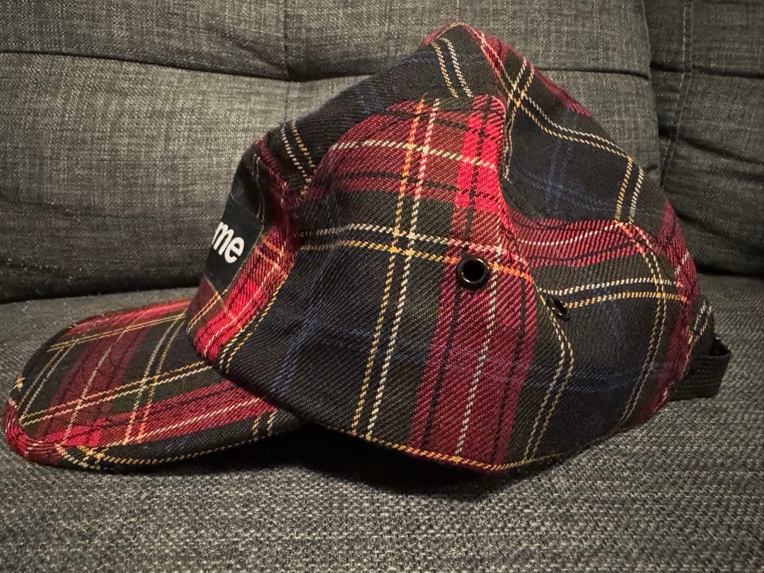 Supreme チェックキャップ