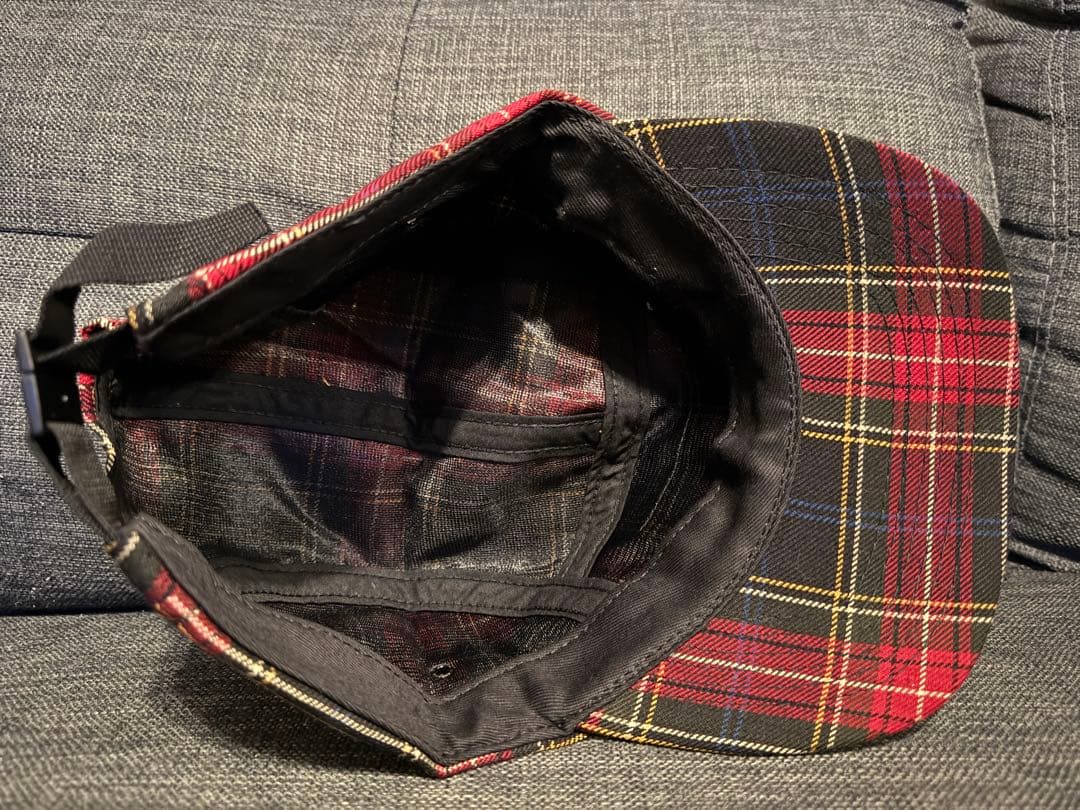 Supreme チェックキャップ