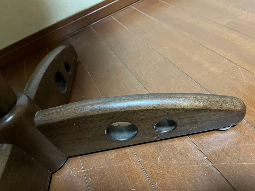 【アンティーク】木製丸型カフェテーブル　サイドテーブル