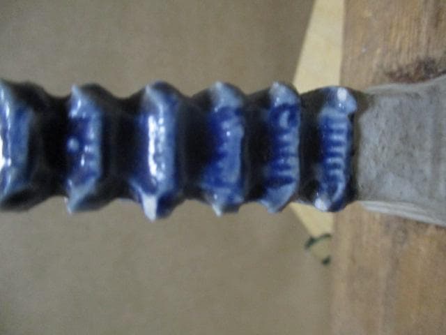 白磁染付仏塔　b81M 2420